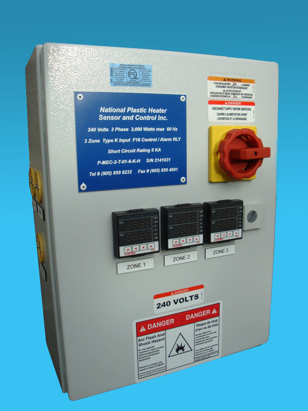 Custom Temperature Control Panel-Three Zone Custom-Temperature-Control-Panel-Three-Zone