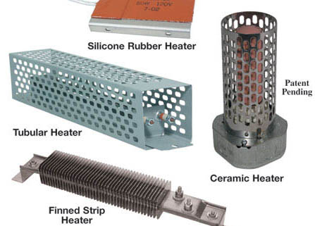 Silicone and metal enclosure heaters for ATMs and electrical panels/cabinets