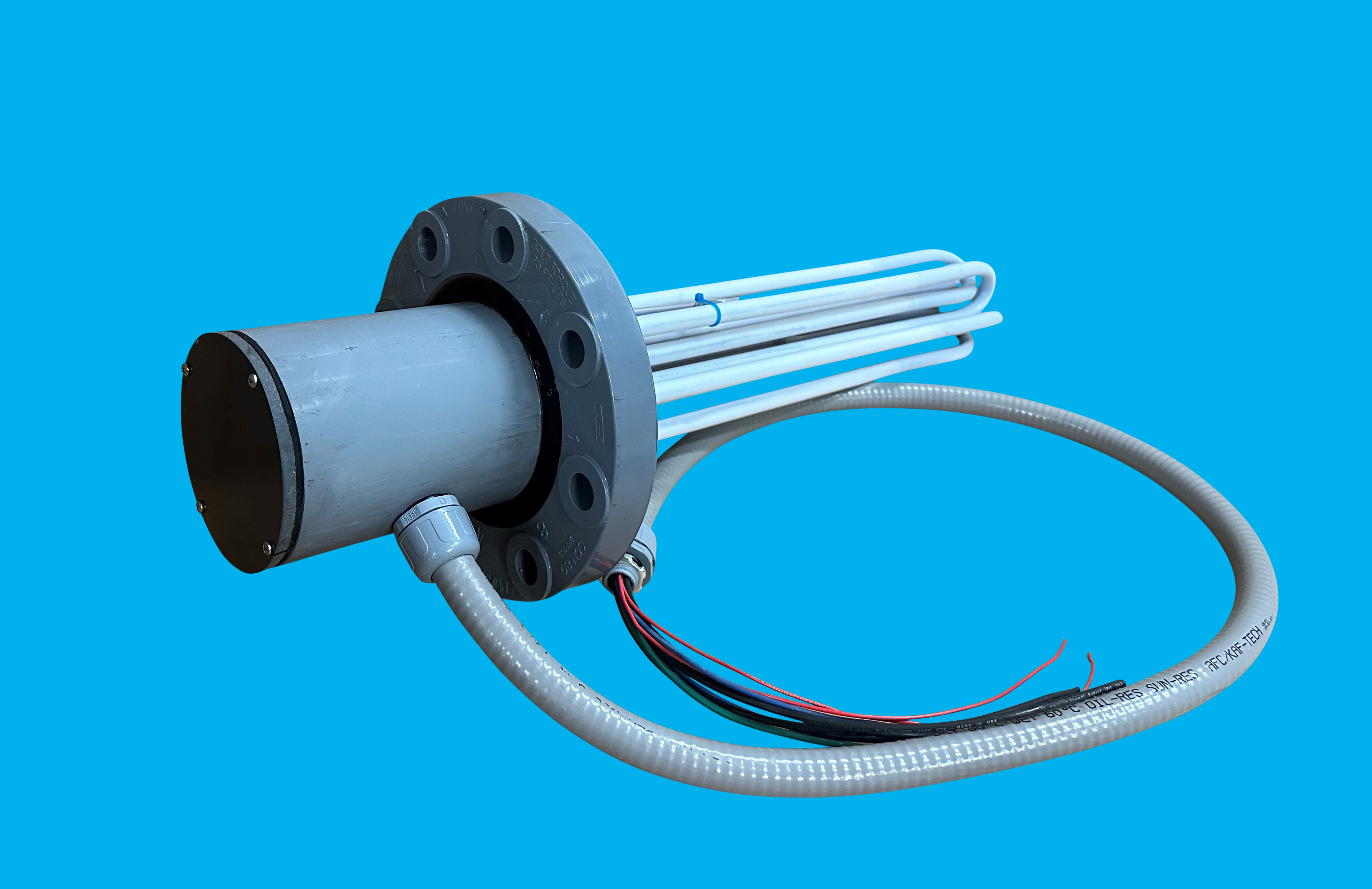 Teflon Flanged Acid Heaters Teflon Flanged Acid Heaters