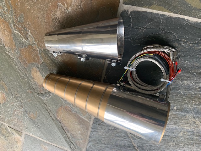 Custom Pressed in Brass Cone Heaters Custom Pressed in Brass Cone Heaters