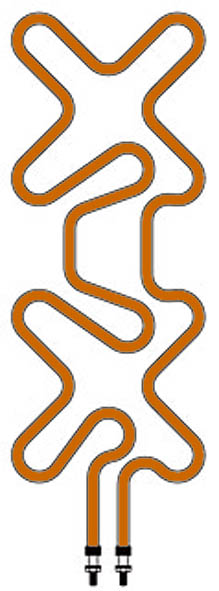 Formed Tubular Manifold/Mold Heaters Patterns Formed Tubular Manifold/Mold Heaters Patterns
