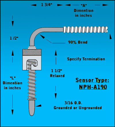 Fixed Bayonet Thermocouple 90* Bend Thermocouples Fixed-Bayonet-Thermocouple-90*-Bend-Thermocouples